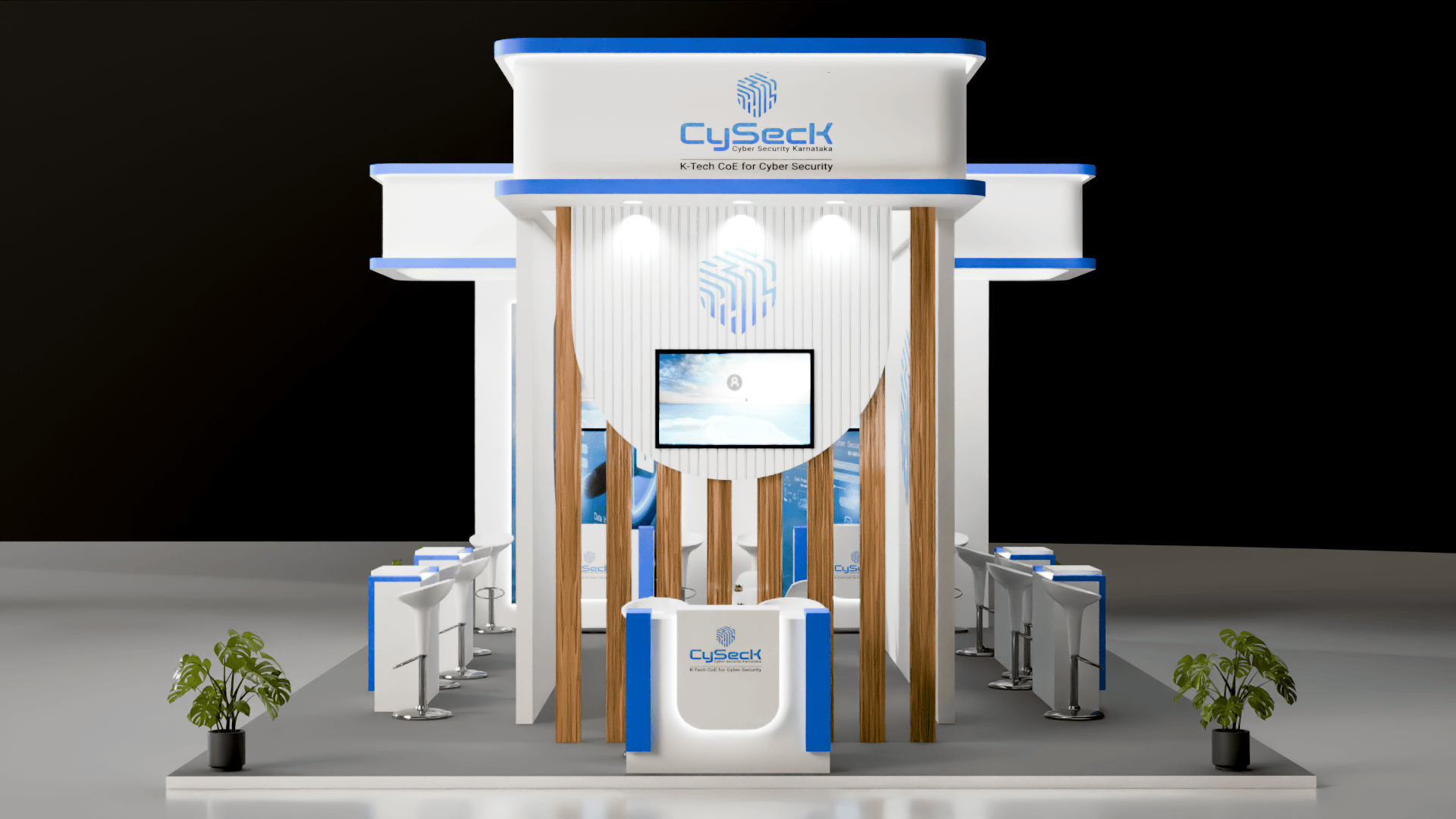 3D Stall Walkthrough Animation GIF